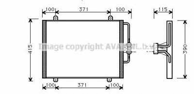 AVA QUALITY COOLING rt5201 -  Конденсатор, кондиционер